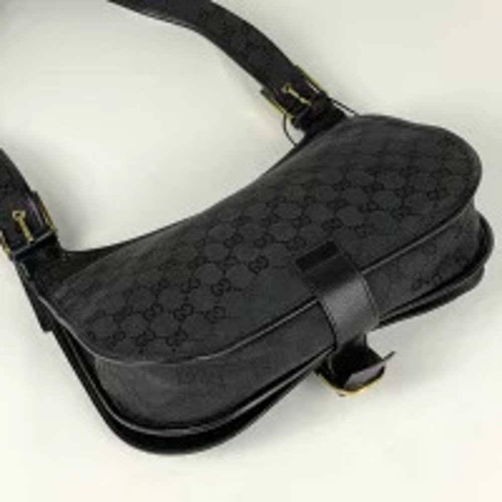 Gucci GG monogram Shoulder canvas Supreme Bag black